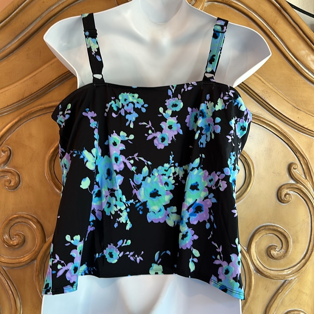 Swimsuits for All floral tankini top - Picture 4 of 10